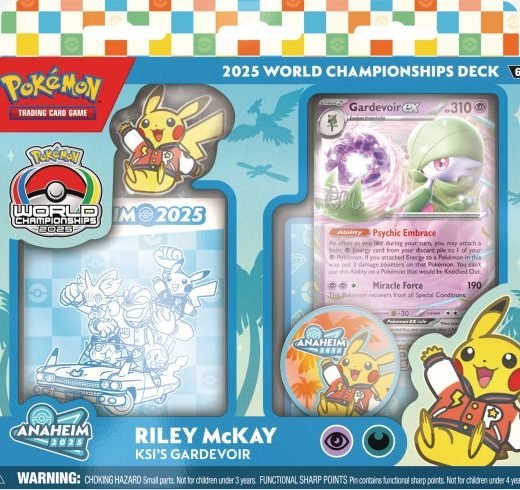 Talia do gry Pokemon TCG: WCD Anaheim 2025 KSI's Gardevoir Deck Riley McKay