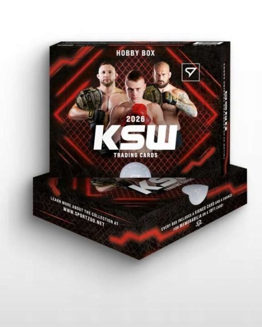 SportZoo karty MMA HOBBY BOX KSW 2026 : 10 SASZETEK PO 6 KART (60 KART MMA)