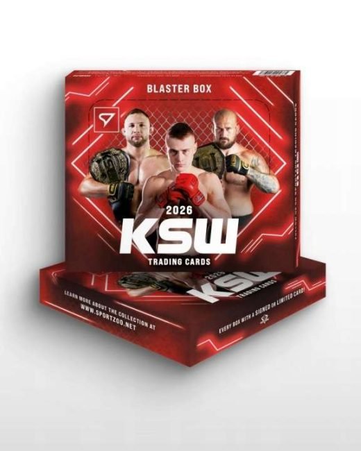 SportZoo karty MMA BLASTER BOX KSW2026 : 8 SASZETEK PO 6 KART (48 KART MMA)