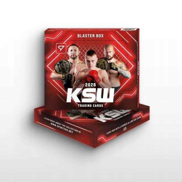 SportZoo karty MMA BLASTER BOX KSW2026 : 8 SASZETEK PO 6 KART (48 KART MMA)