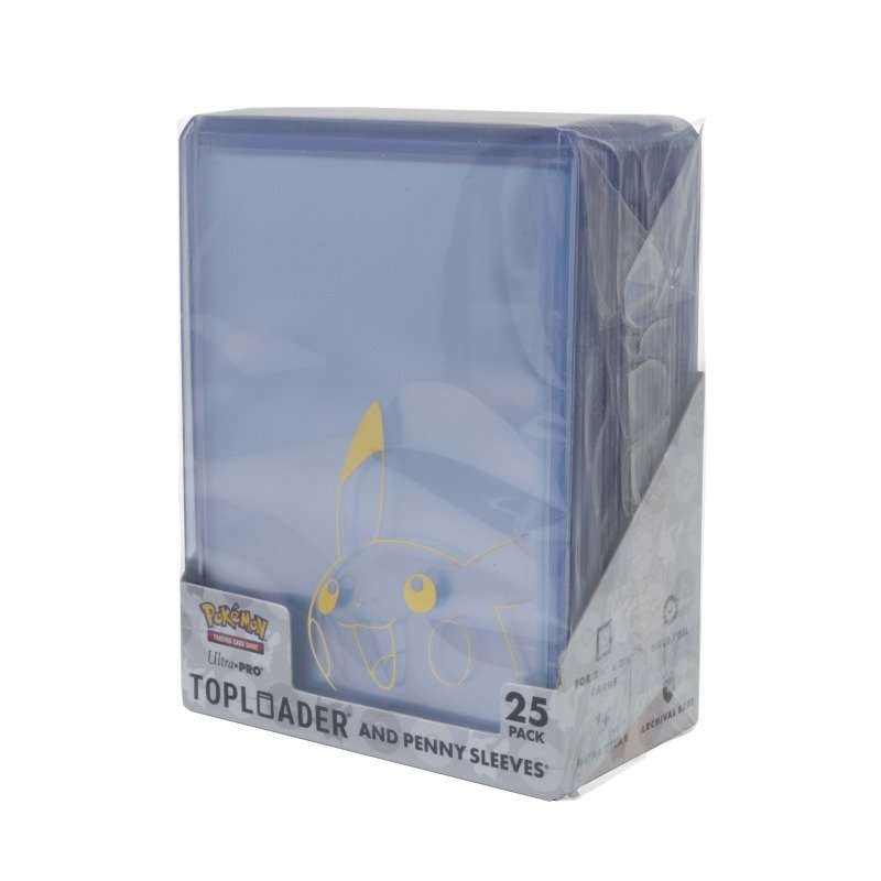 Ultra Pro: Pokémon - Toploader and Penny Sleeves - Pikachu 25 szt
