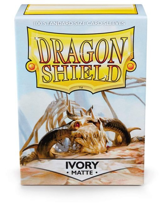 Protektory Dragon Shield Matte Ivory 100 szt. Shield Sleeves 66x91 mm