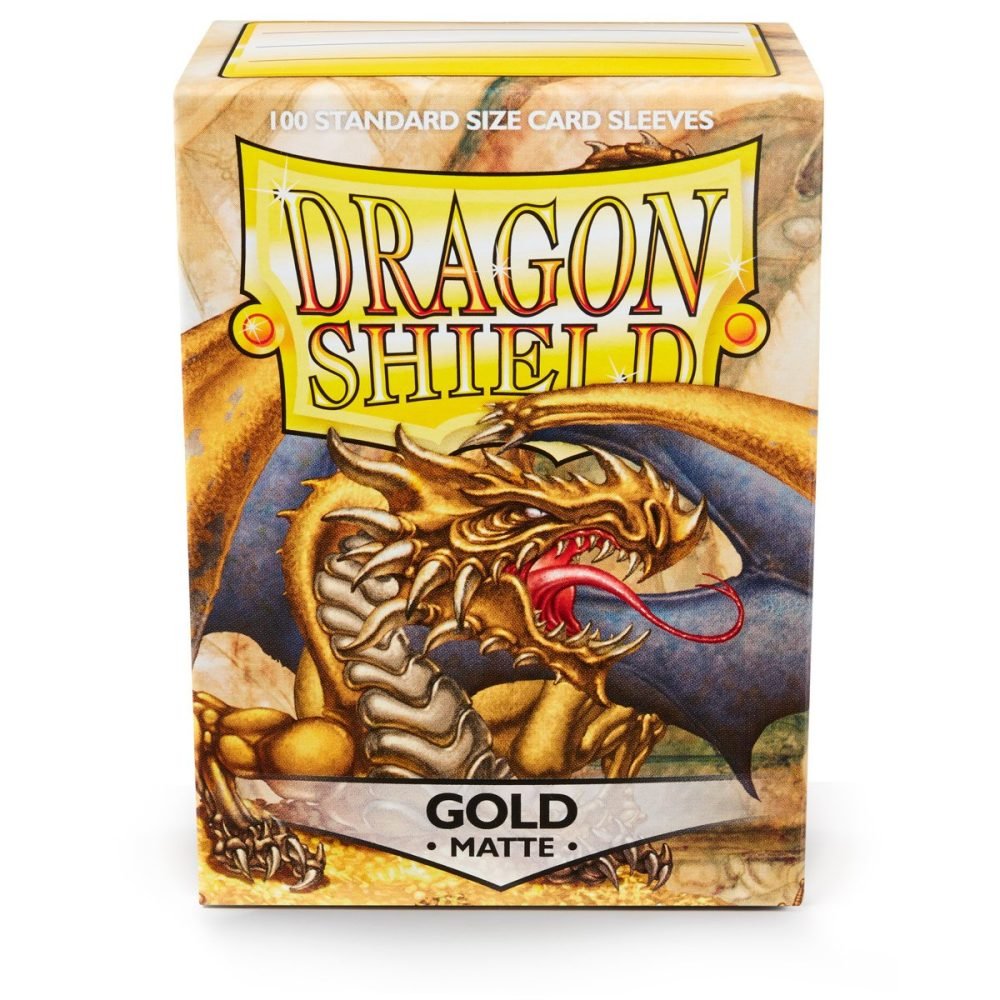 Koszulki na karty Dragon Shield Matte Gold 100 szt.