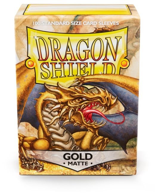 Koszulki na karty Dragon Shield Matte Gold 100 szt.