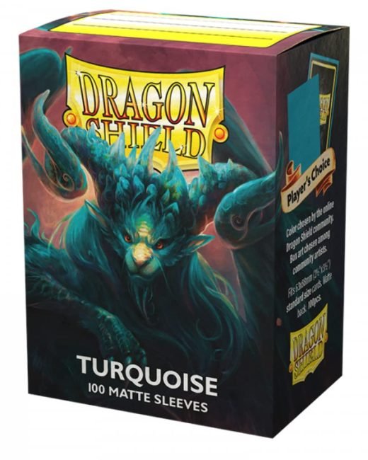 Dragon Shield Matte Sleeves - Turquoise 100 sztuk