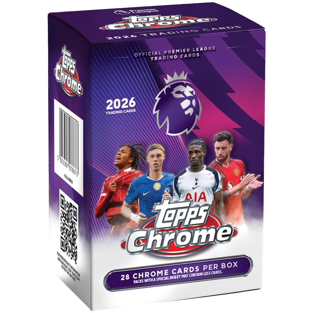 Topps 2026 TCG Chrome Premier League Soccer Value Box
