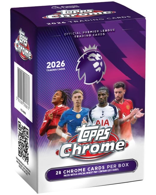 Topps 2026 TCG Chrome Premier League Soccer Value Box