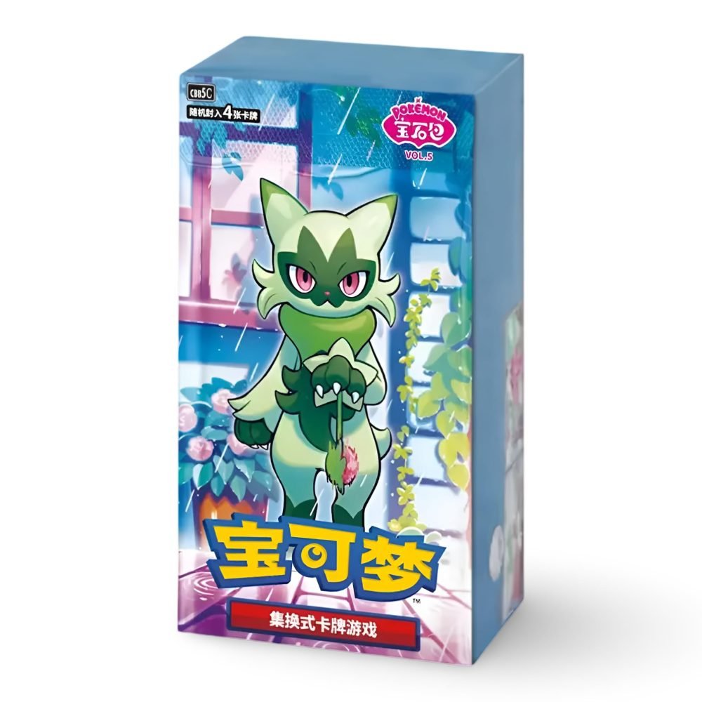 Zestaw chińskich kart Pokemon TCG: Gem Pack Vol. 5 Booster Box (18 Paczek)