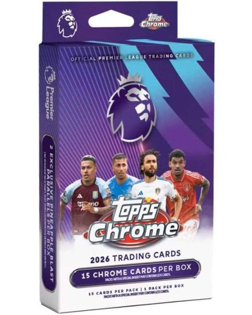 Topps 2026 TCG Chrome Premier League Soccer Value Box